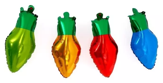 Шар фольгированный 16" «Разноцветные лампочки», набор 4 шт.