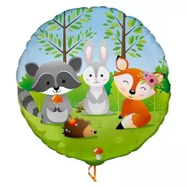 Шар фольгированный 17"круг"волшебный лес"