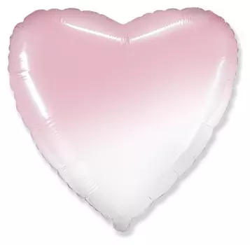 Шар фольгированный 18" «Градиент», сердце, розовый