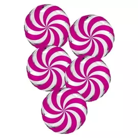 Шар фольгированный 18" «Леденец ягодный», круг, набор 5 шт.