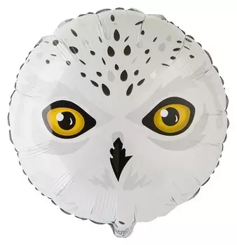 Шар фольгированный 18""сова полярная"