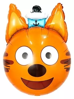 Шар фольгированный 21" «Компот. Три кота», фигура-голова