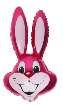 Шар фольгированный 24" «Кролик», цвет малиновый