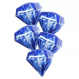 Шар фольгированный 28" «Алмаз» 3D, набор 5 шт., цвет синий