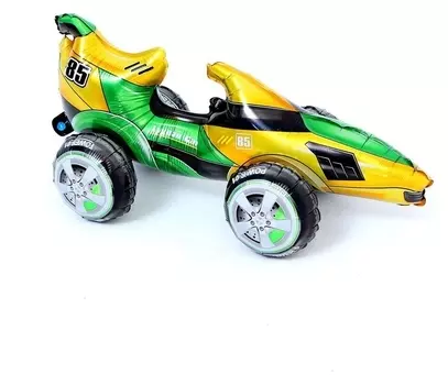 Шар фольгированный 28" «Болид», цвет жёлтый