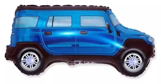 Шар фольгированный 30" «Джип», цвет синий
