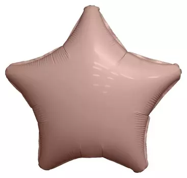 Шар фольгированный 30" звезда, мистик латте, инд.упаковка