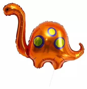 Шар фольгированный 31" «Оранжевый милый дино»