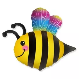 Шар фольгированный 31" «Радужная пчёлка», фигура