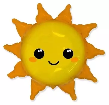 Шар фольгированный 31" «Солнце», фигура
