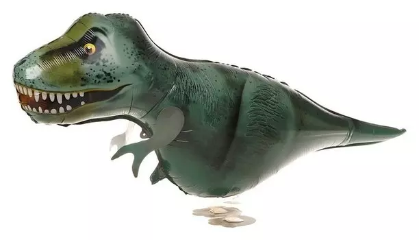 Шар фольгированный 32" «Динозавр тёмно-зеленый», ходячий