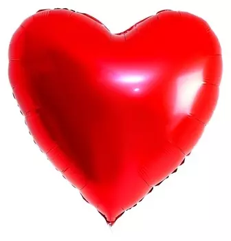 Шар фольгированный 32" «Сердце», цвет красный