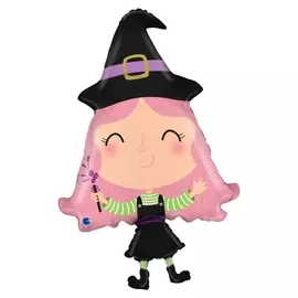 Шар фольгированный 33 «Маленькая колдунья», фигура, 1 шт.