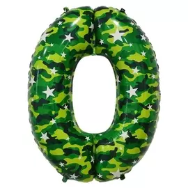 Шар фольгированный 34""0", камуфляж