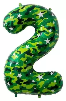 Шар фольгированный 34""2", камуфляж 131012