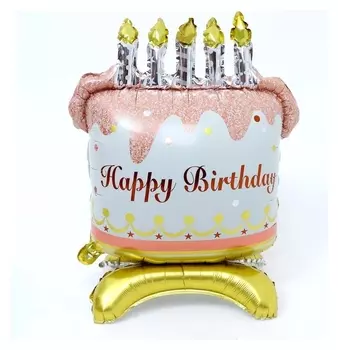 Шар фольгированный 34" «Торт на подставке»