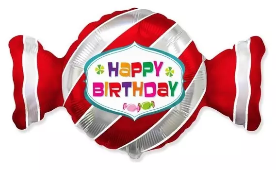 Шар фольгированный 36" HB «Конфета красная», фигура