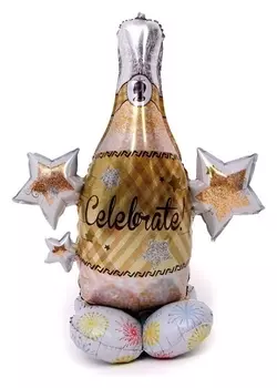 Шар фольгированный 36" «Шампанское на подставке»