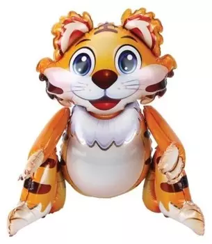 Шар фольгированный 39 «Тигр», ходячая фигура, 1 шт. в упаковке