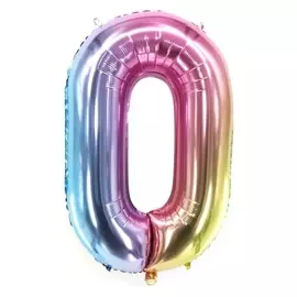 Шар фольгированный 40" «Цифра 0»