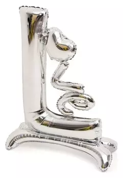 Шар фольгированный 40" «Любовь в одной букве», серебро