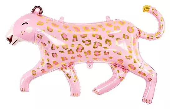 Шар фольгированный 41" «Леопард» Pink, фигура
