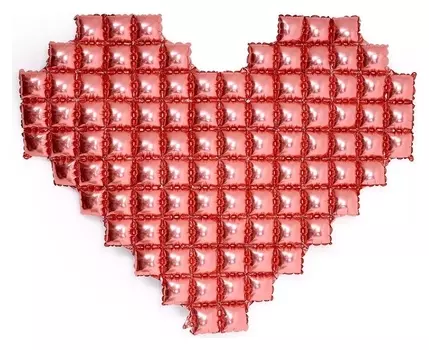 Шар фольгированный 42" «Сердце», поп-ит, цвет розовый