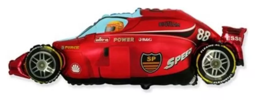 Шар фольгированный 43" «Машина красная», фигура