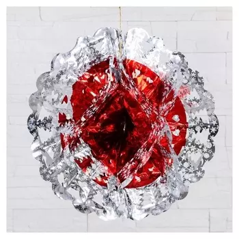 Шар фольгированный D-42 см "Ёлочки"