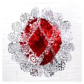 Шар фольгированный D-42 см "Круглый цветок"