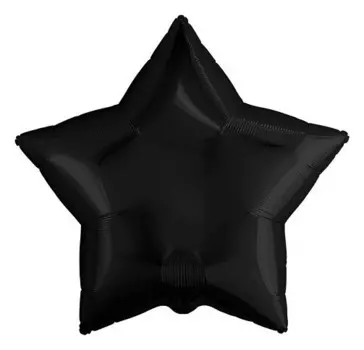 Шар фольгированный "Звезда. черный"