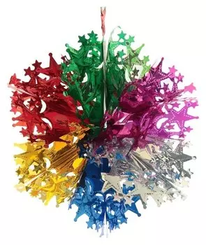 Шар фольгированный "Звёздочки" 38*38 см