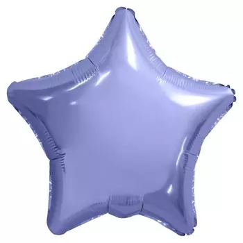Шар фолгированный 19" звезда, цвет пастельный фиолетовый
