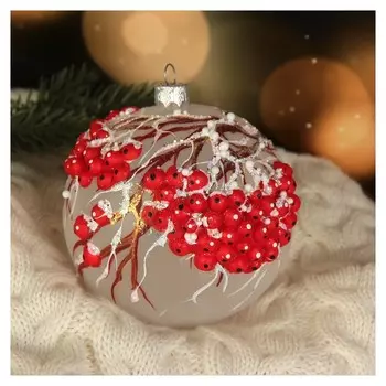 Шар "Гроздья рябины" 9,5 см
