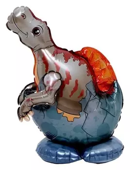 Шар-игрушка фольгированный 20" «Тираннозавр в скорлупе»