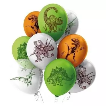Шар латексный 12" «Динозавры», пастель, 2-сторонний, набор 25 шт.