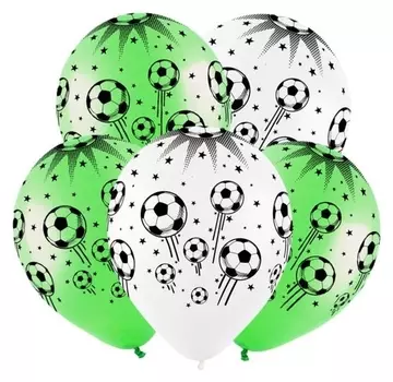 Шар латексный 12" «Футбольный мяч», пастель, набор 100 шт.