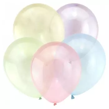 Шар латексный 12", кристалл, набор 100 шт.