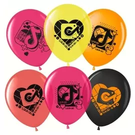 Шар латексный 12""лайк тайм, будь в тренде, #liketime" кристалл 2 ст. набор 50 шт.