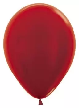 Шар латексный 12" металлик красный, набор 50 шт.
