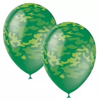 Шар латексный 12" «Милитари», декоратор, 5-сторонний, набор 25 шт.