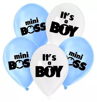 Шар латексный 12" Mini Boss, 5 шт.