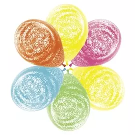 Шар латексный 12" «Морозное граффити. тропические краски», агат, набор 25 шт.