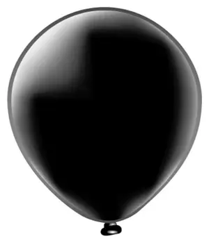 Шар латексный 12", пастель, цвет чёрный, набор 50 шт.