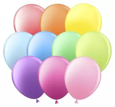 Шар латексный 12", пастель, набор 100 шт.