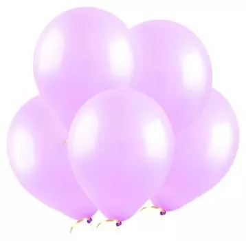 Шар латексный 12", пастель, набор 100 шт., цвет сиреневый