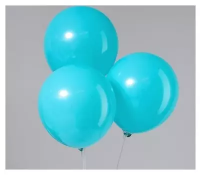 Шар латексный 12", пастель, набор 25 шт., цвет бирюзовый