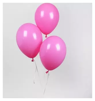 Шар латексный 12", пастель, набор 25 шт., цвет розовый