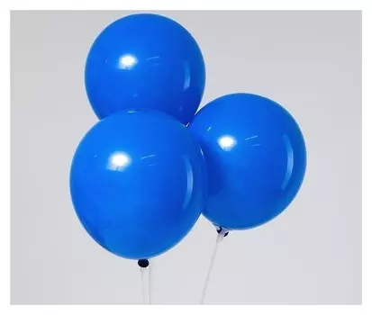 Шар латексный 12", пастель, набор 25 шт., цвет синий