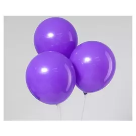 Шар латексный 12", пастель, набор 50 шт., цвет сиреневый